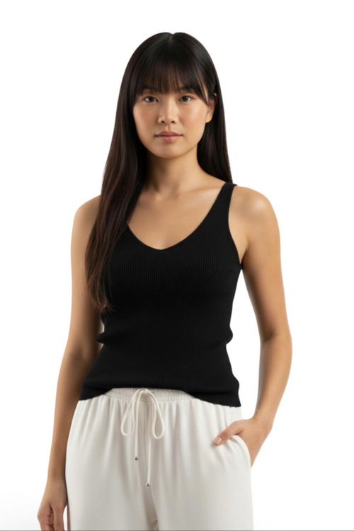 BLUSA TRICOT JASMINE PRETO